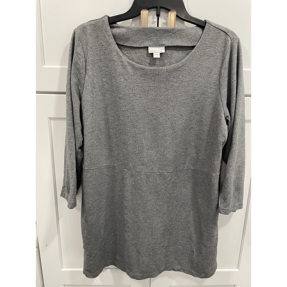 J. Jill Ponte Tunic Gray Top L SI38